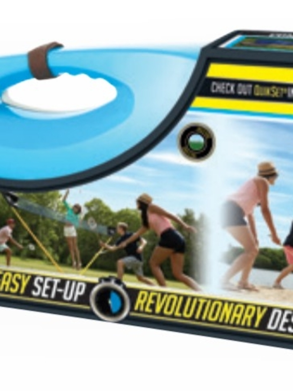Franklin Sports Quikset Volleyball and Badminton Combo
